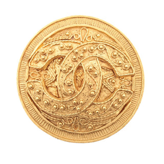 Chanel Vintage CC Clover Pendant Metal