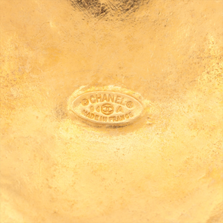 Chanel Vintage CC Clover Pendant Metal