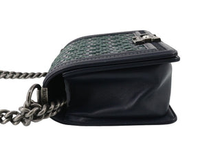 Chanel Boy Flap Bag Woven Calfskin
