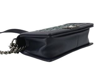 Chanel Boy Flap Bag Woven Calfskin