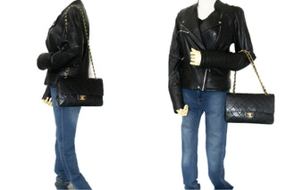 Chanel Timeless - Classic Double Flap Bag Pleated Chevron Calfskin