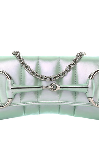 Gucci Horsebit Chain Shoulder Bag Vertical Quilted Leather