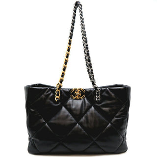 Chanel 19 Shopping Bag Quilted Leather