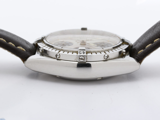 Breitling Chronomat Chronometer Automatic Watch stainless Steel Dial and leather bracelet