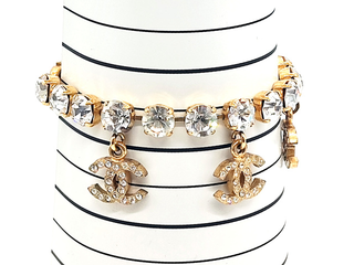 Chanel Vintage Charm Chain Bracelet Metal