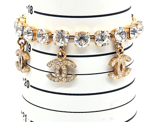 Chanel Vintage Charm Chain Bracelet Metal