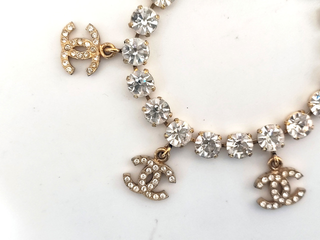 Chanel Vintage Charm Chain Bracelet Metal