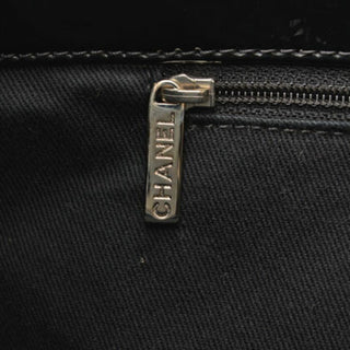 Chanel Vinyl Quilted Large In The Business Tote Black