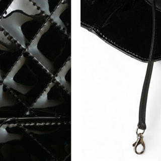 Chanel Vinyl Quilted Large In The Business Tote Black