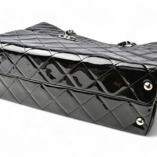 Chanel Vinyl Quilted Large In The Business Tote Black