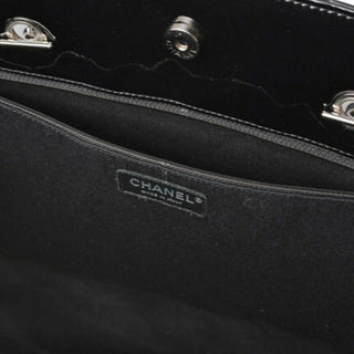 Chanel Vinyl Quilted Large In The Business Tote Black