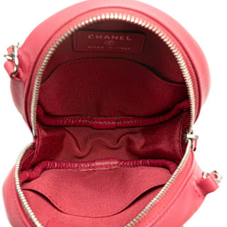Chanel Round Mini Crossbody Coral