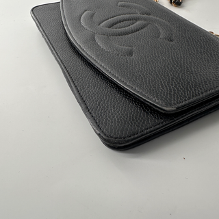 Chanel Logo Wallet on Chain Leather