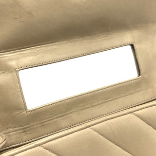 Chanel Vintage Olsen CC Chain Tote Canvas with Leather