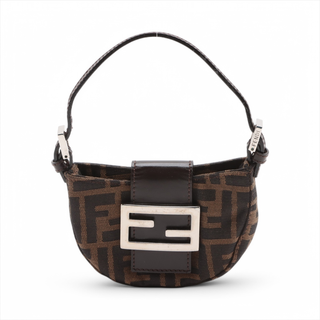 Fendi FF Logo Pouch Leather