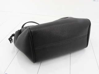 Celine Cuir Triomphe Cabas Drawstring Tote Leather