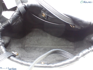 Celine Cuir Triomphe Cabas Drawstring Tote Leather