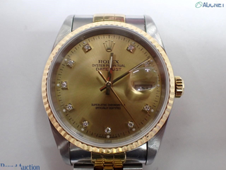 Rolex Oyster Perpetual Datejust Automatic Watch Stainless Steel and Yellow Gold