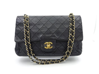 Chanel Vintage Classic Double Flap Bag Quilted Lambskin
