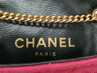 Chanel Classic Flap Card Holder on Chain Quilted Jersey
