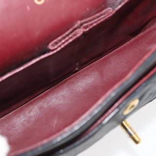 Chanel Vintage Square Classic Double Flap Bag Quilted Leather