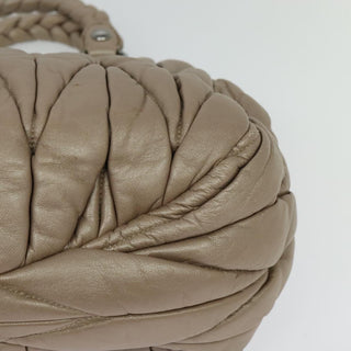 Miu Miu Coffer Convertible Satchel Matelasse Leather