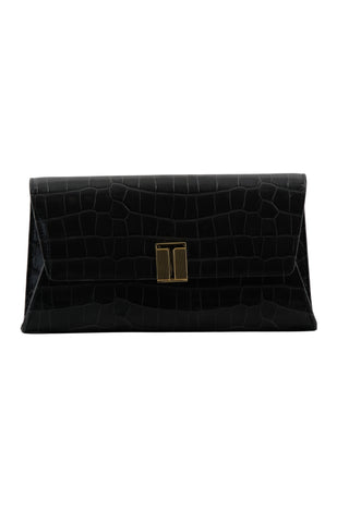 Tom Ford Flap Clutch Crocodile