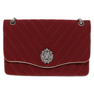 Chanel Chevron Quilted Leo Lion Single Flap Bag Jersey and leather