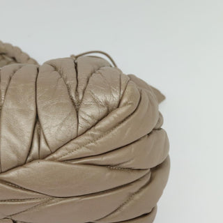 Miu Miu Coffer Convertible Satchel Matelasse Leather