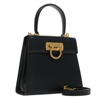 Salvatore Ferragamo Convertible Top Handle Bag Leather