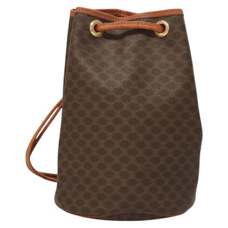Celine C Charm Bucket Backpack Canvas