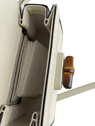 Gucci Bamboo 1947 Top Handle Bag Jumbo GG Canvas