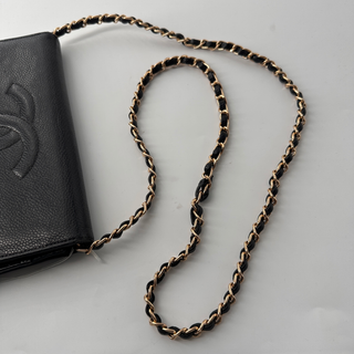 Chanel Logo Wallet on Chain Leather