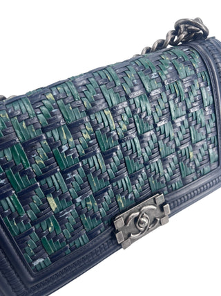Chanel Boy Flap Bag Woven Calfskin