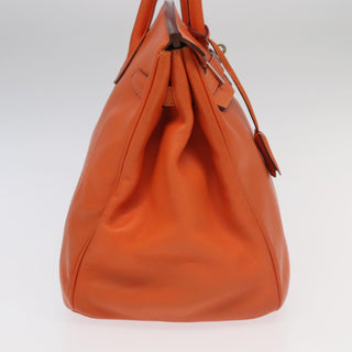 Hermes Birkin Handbag Orange Togo with Palladium Hardware