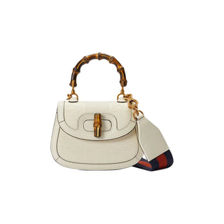 Gucci Bamboo 1947 Top Handle Bag Jumbo GG Canvas