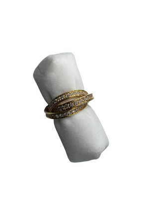 Cartier Trinity Ring 18K Yellow Gold with Diamonds