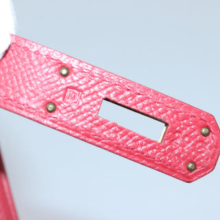 Hermes Birkin Handbag Red Ardennes with Gold Hardware