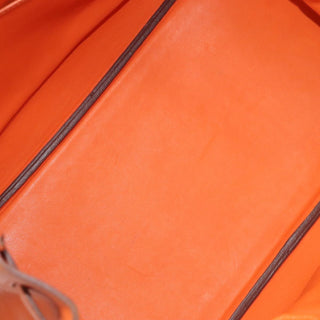 Hermes Birkin Handbag Orange Togo with Palladium Hardware