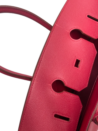 Hermes Birkin Handbag Red Ardennes with Gold Hardware