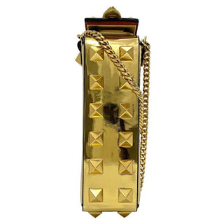 Valentino Garavani Rockstud lipstick holder Gold mini