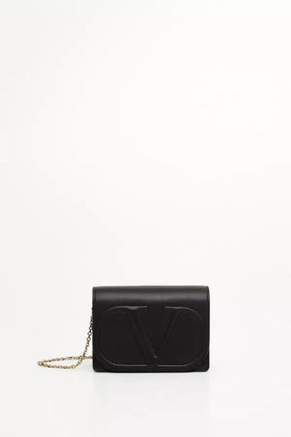 Valentino Garavani Chain Flap Shoulder Bag Leather