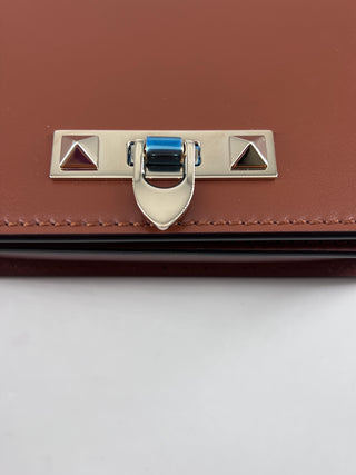 Valentino Garavani Rockstud Flip Lock Flap Bag Leather