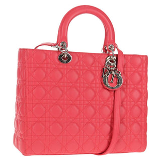 Christian Dior Lady Dior Bag Leather