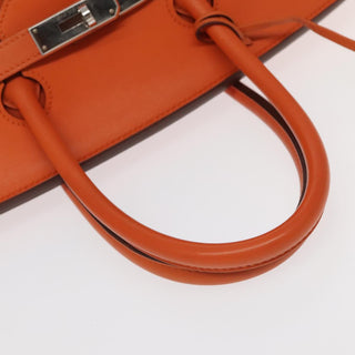 Hermes Birkin Handbag Orange Togo with Palladium Hardware