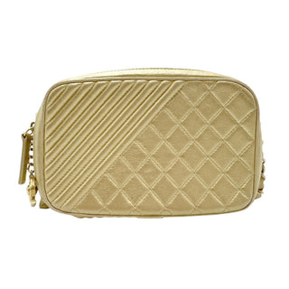 Chanel Coco Boy Camera Bag Quilted Leather