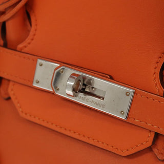 Hermes Birkin Handbag Orange Togo with Palladium Hardware