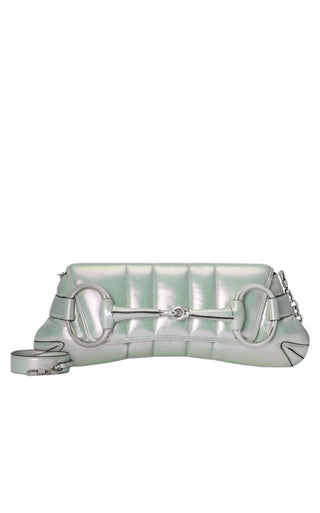 Gucci Horsebit Chain Shoulder Bag Vertical Quilted Leather