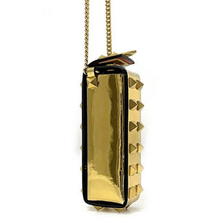 Valentino Garavani Rockstud lipstick holder Gold mini