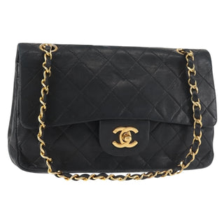 Chanel Vintage Square Classic Double Flap Bag Quilted Leather